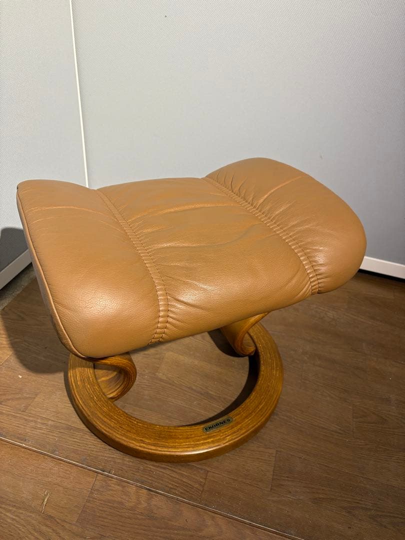本革　EKORNES エコーネス ストレスレスチェア オットマン付