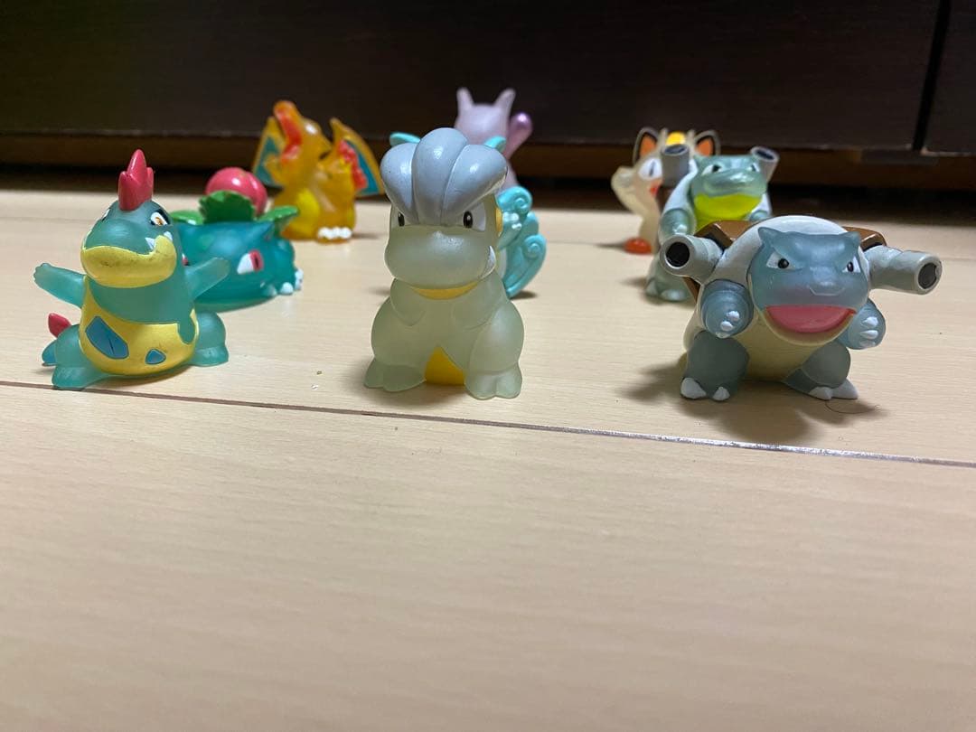 ポケモンキッズ　指人形　クリアver タツベイ　カメックス　アリゲイツ　ポケモン