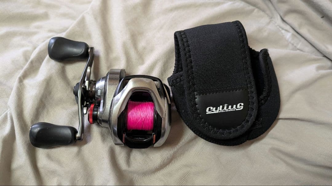 Scorpion DC シルバー ベイトリール 専用ケース付き