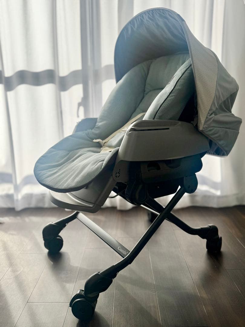 【値下げ】コンビ ネムリラ　BEDi Long オートスイング　ミンティブルー