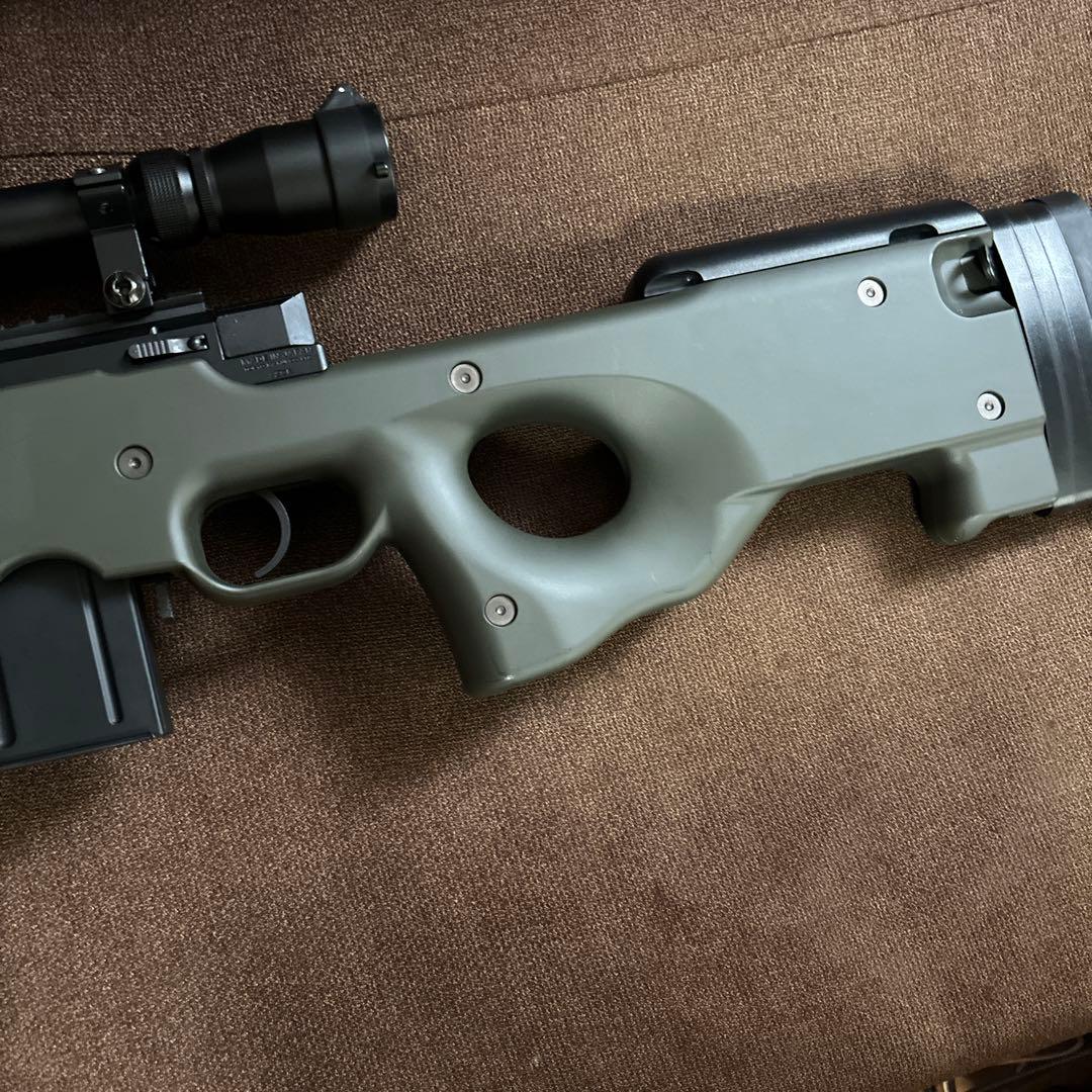 東京マルイ　L96 AWS グリーン　スコープ　バイポッド　赤井　スナイパー