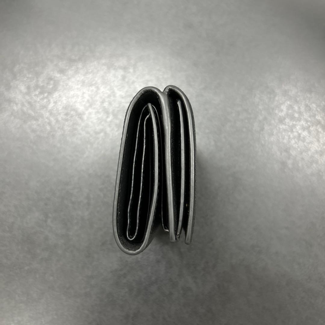 SAINT LAURENT 黒 レザー 三つ折財布