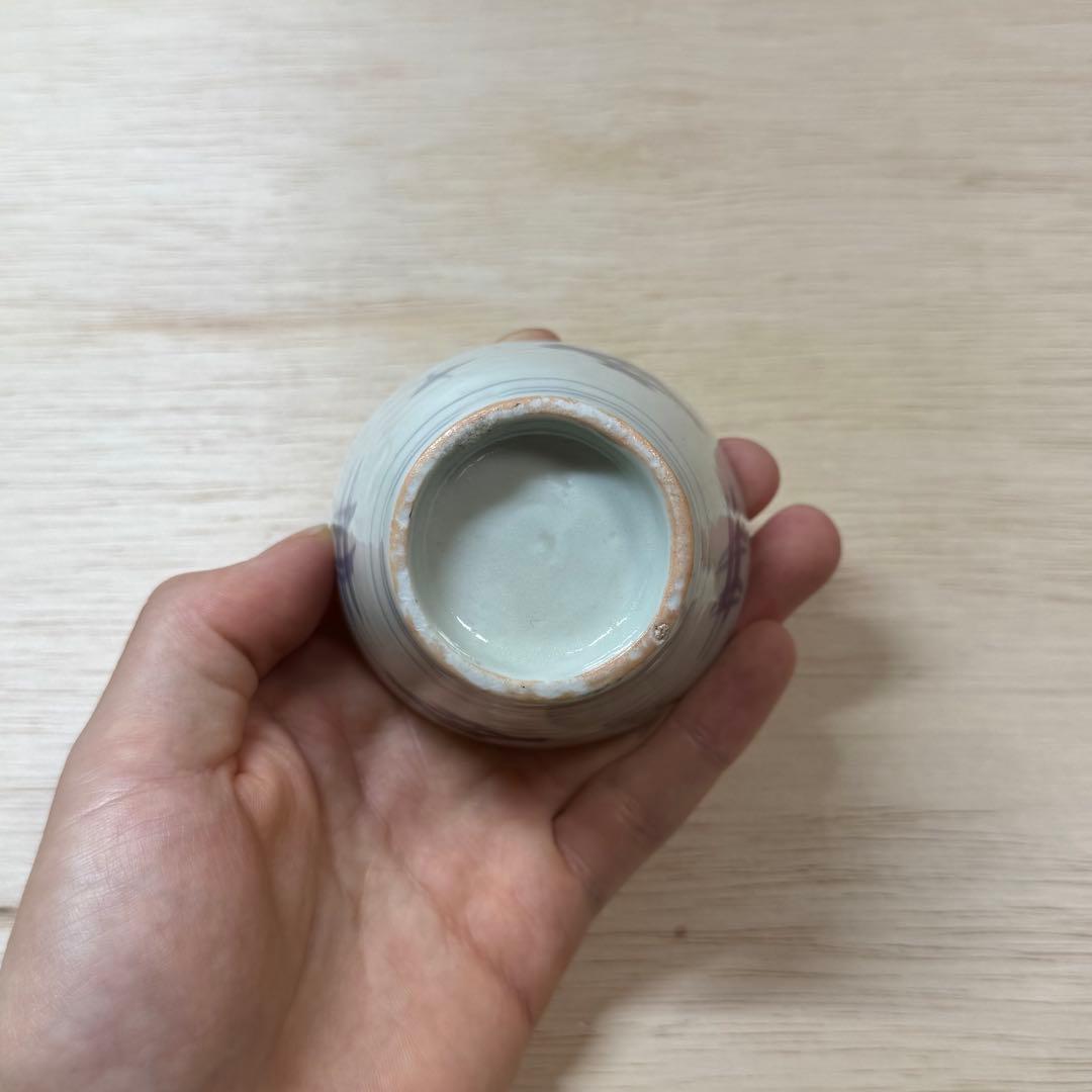 古伊万里 こんにゃく印判 蕎麦猪口 初期手 江戸時代 盃 古美術 蒟蒻印判 骨董