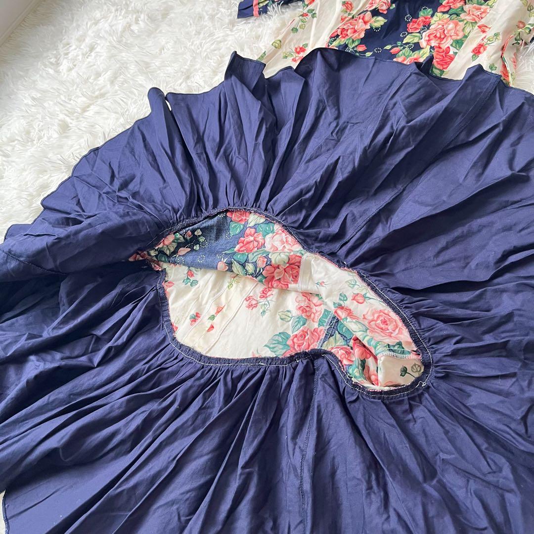 【MADE IN U.S.A】ムームー　ビンテージ　フラダンス　ハワイ　レトロ