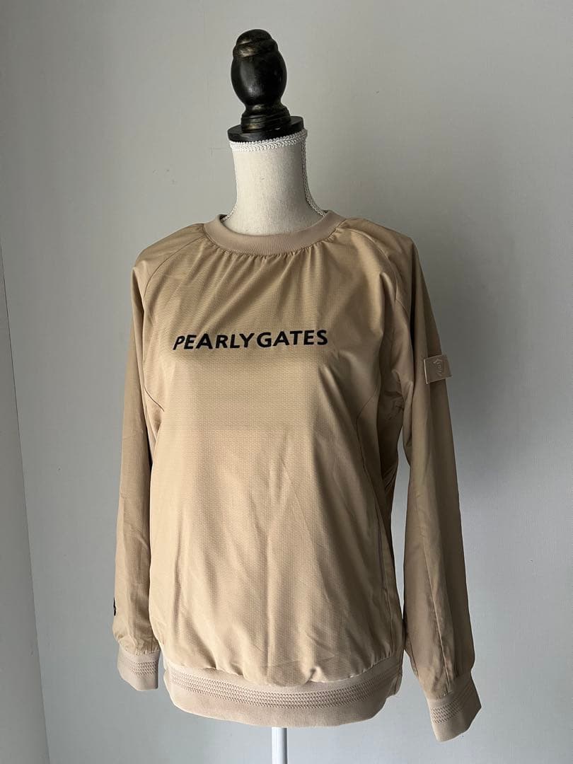 パーリーゲイツ スニードジャック ベージュ蓄熱 ナイロン 長袖ブルゾン