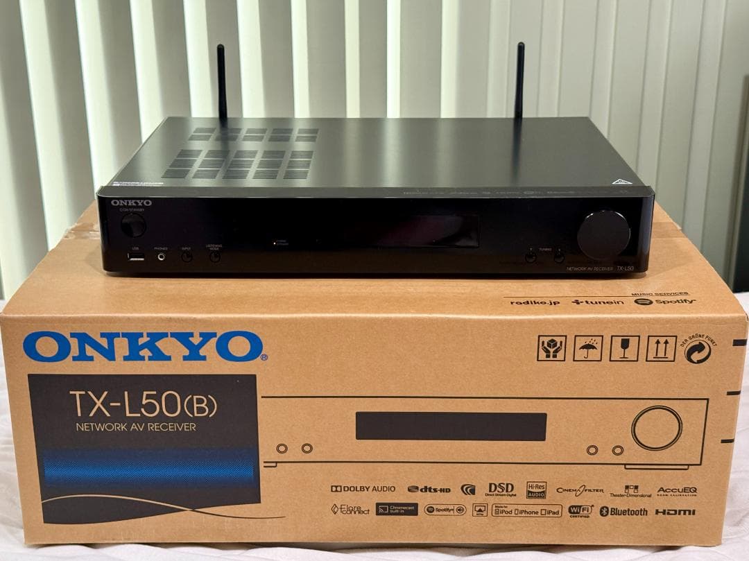 ONKYO TX-L50(B) ネットワークAVレシーバー（AVアンプ）