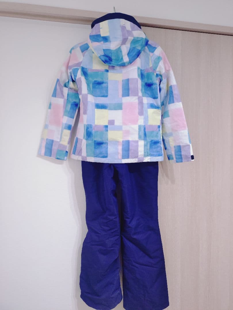 美品【phenix】150　上下セットスキーウエア　水色系（上）✕紺色系（下）