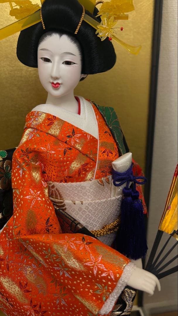 久月 日本人形 舞扇