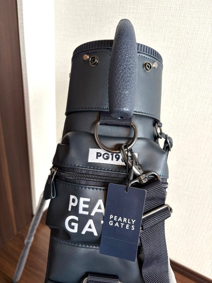 【新品】PEARLY GATES セルフスタンドバッグ　　 ネイビー