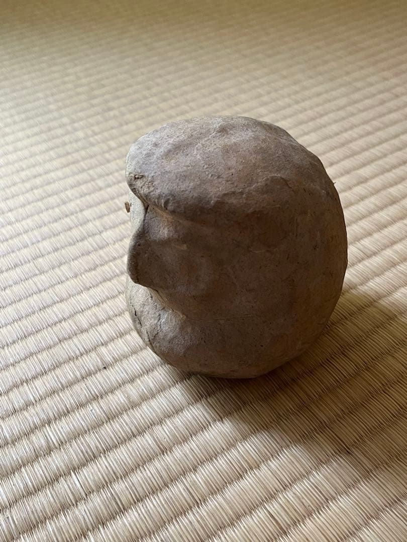 高崎達磨 達磨の木型　2 張子の達磨　中身あり　木型付き　骨董　民藝