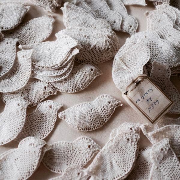 ゆう　小鳥のレース１セット　蝉のレース６m