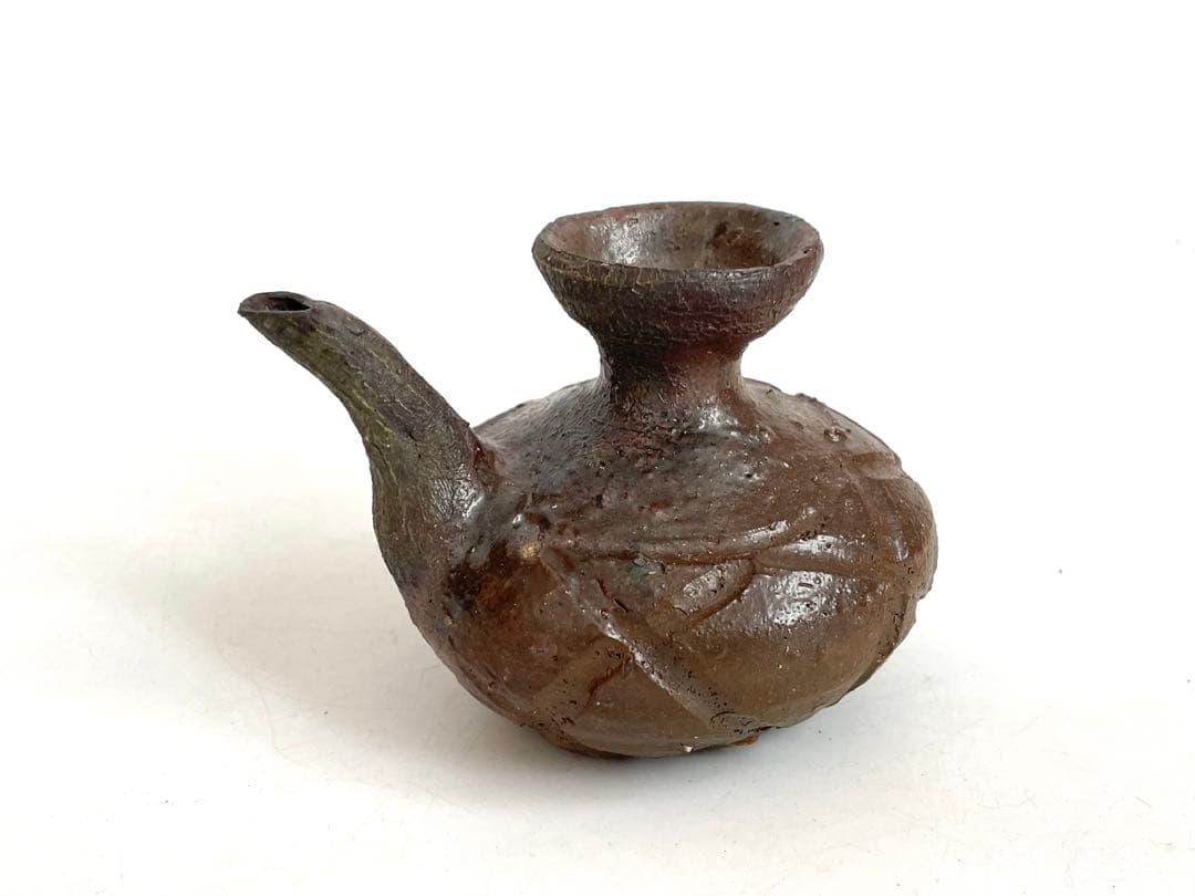 陶芸家　國吉清尚　カラカラ　水注　徳利　酒器　　焼締　徳利