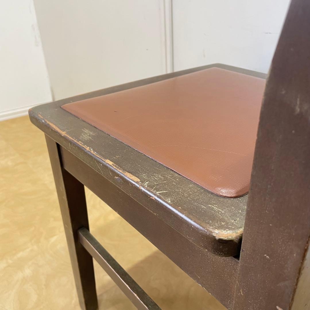 ビンテージ ヤマハ ピアノ椅子 トムソン椅子 背付椅子 チェア アンティーク