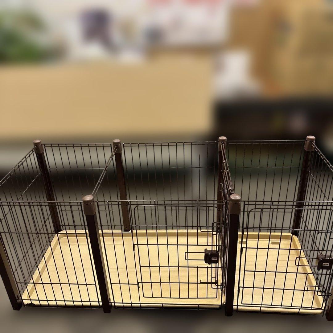 小型犬用ケージ Petio 木製支柱　しつけのできるゲージ