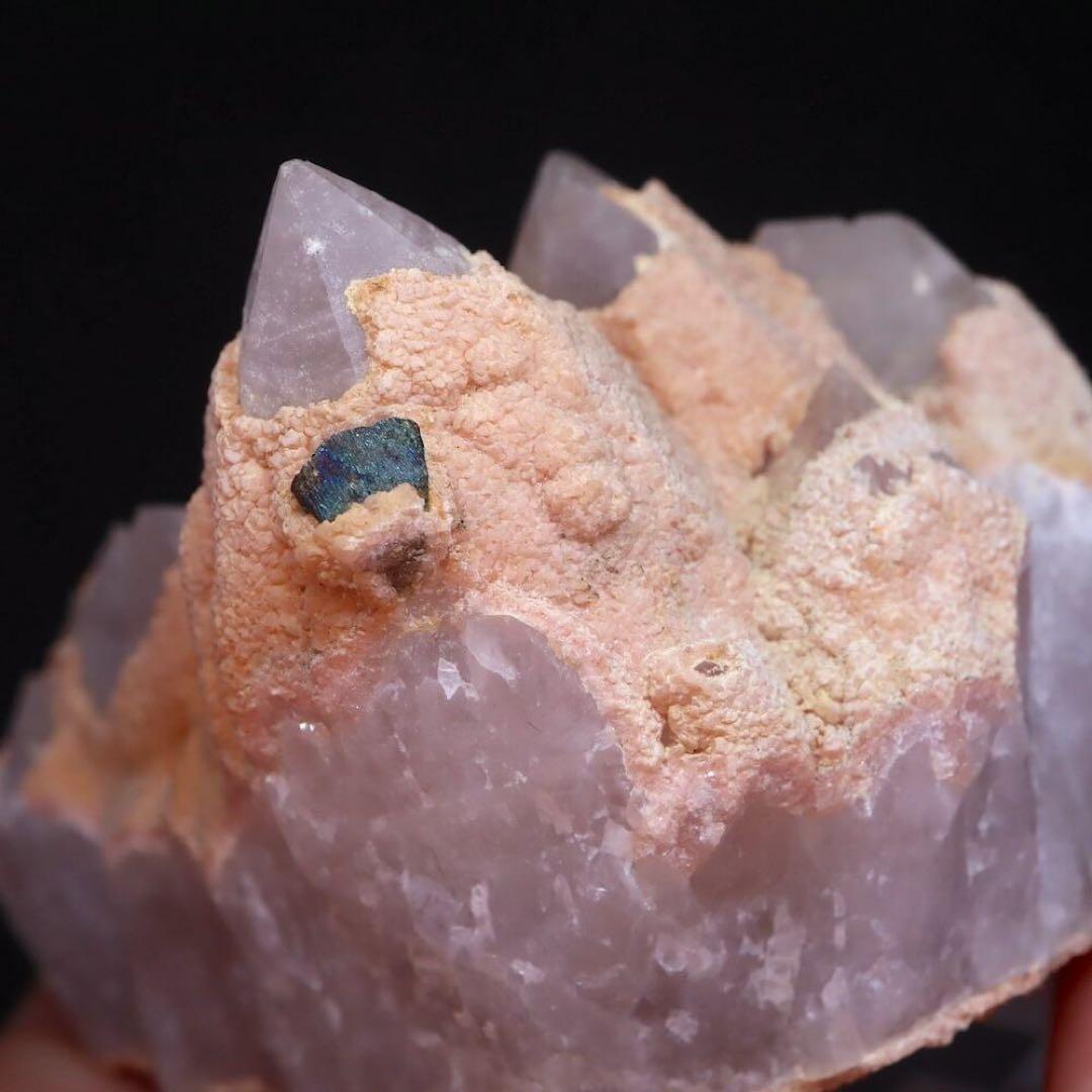 ロードクロサイト in クォーツ 菱マンガン鉱 308.3g RDCT046