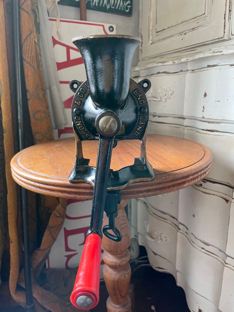 もも様専門イギリスアンティーク 壁掛け　コーヒー　ミル　グラインダー SPONG