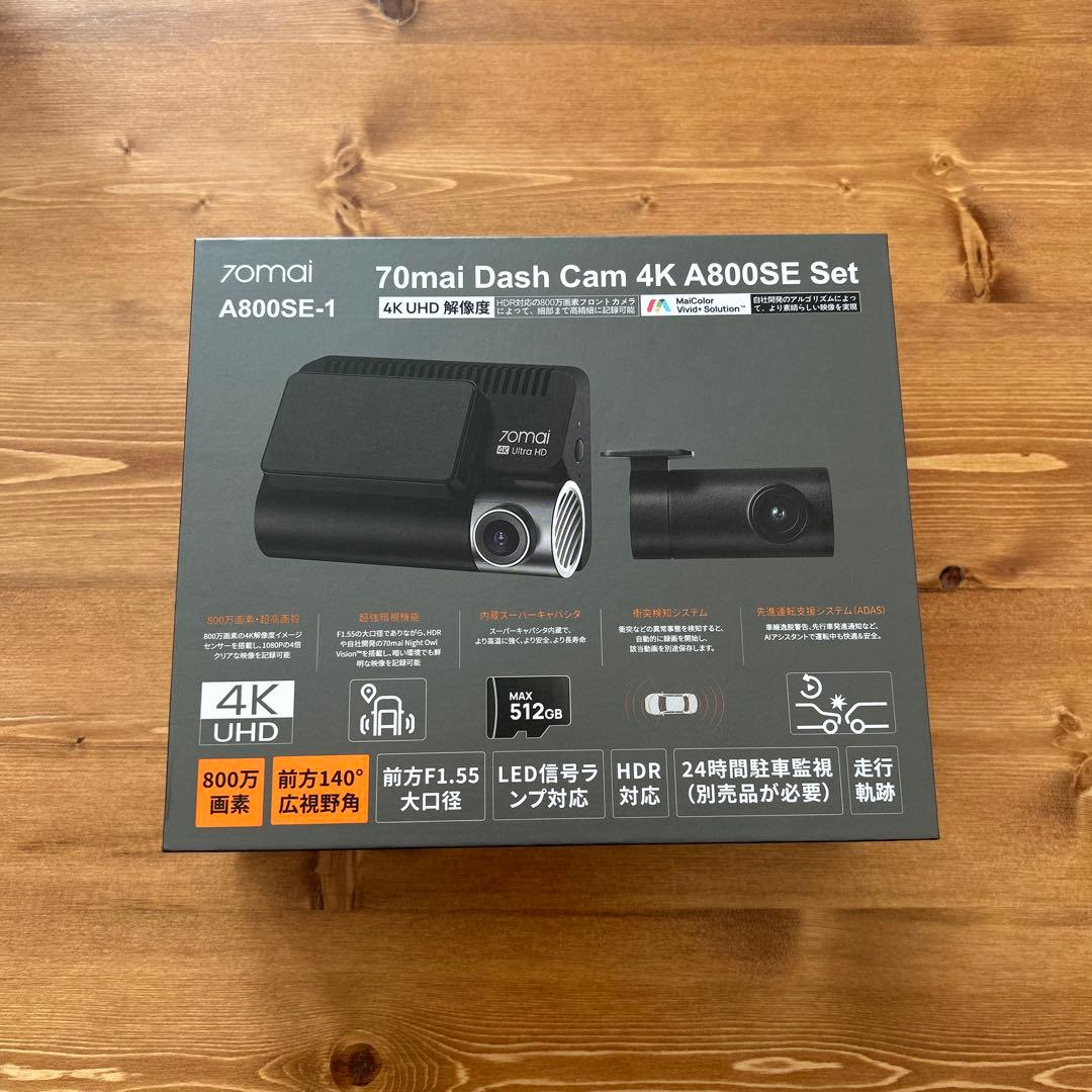アクセサリー 70mai Dash Cam 4K A800SE Set