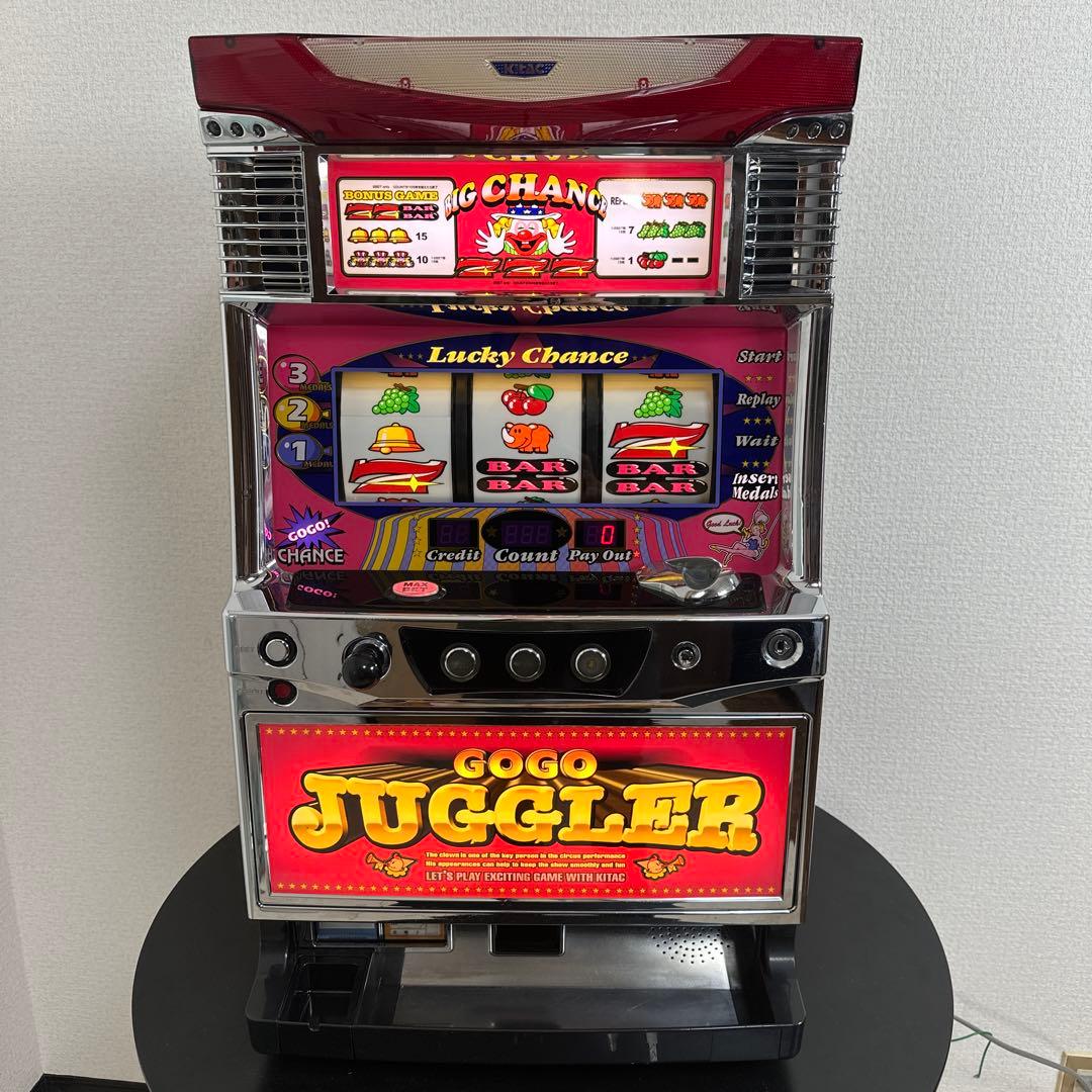 パチスロ実機 ゴーゴージャグラー 不要機 ドアキー/設定キー付属 i1※