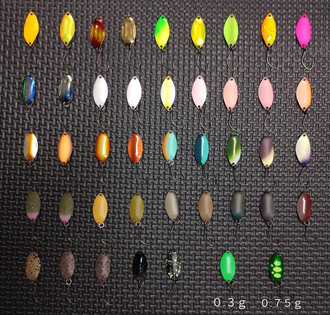 ナブラヤ アキュラシー０.３ｇ０.６ｇ０.７５ｇスプーン合計４３個セット