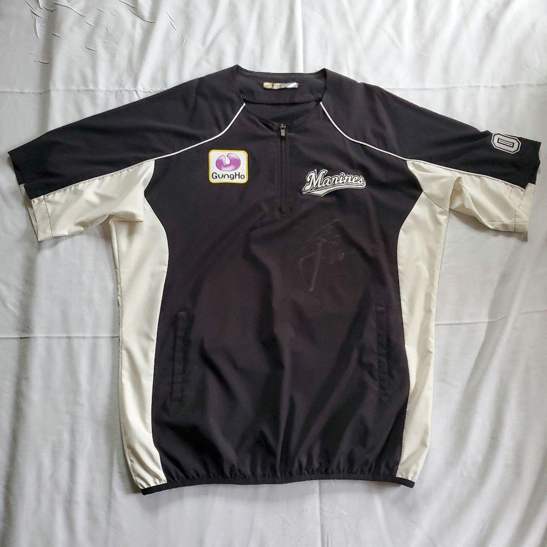 ロッテ　ユニフォーム　サイン　鳥谷　選手着用　千葉 ロッテマリーンズ　プロ野球