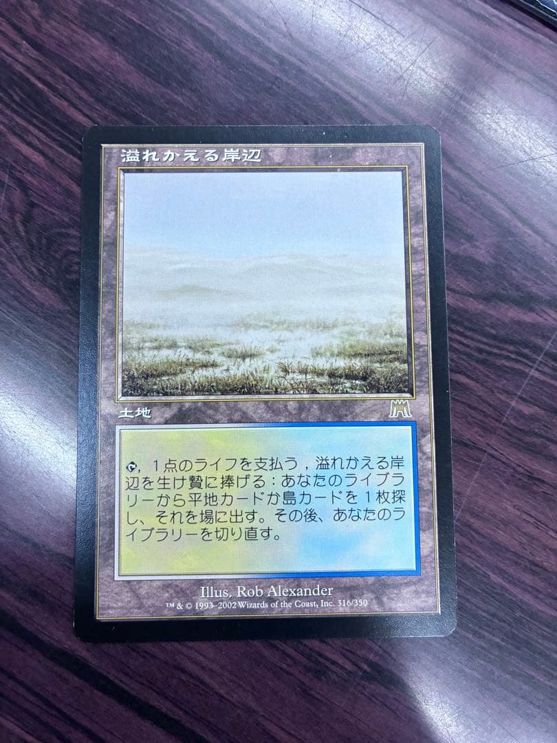 溢れかえる岸辺　旧枠　mtg オンスロート　日本語