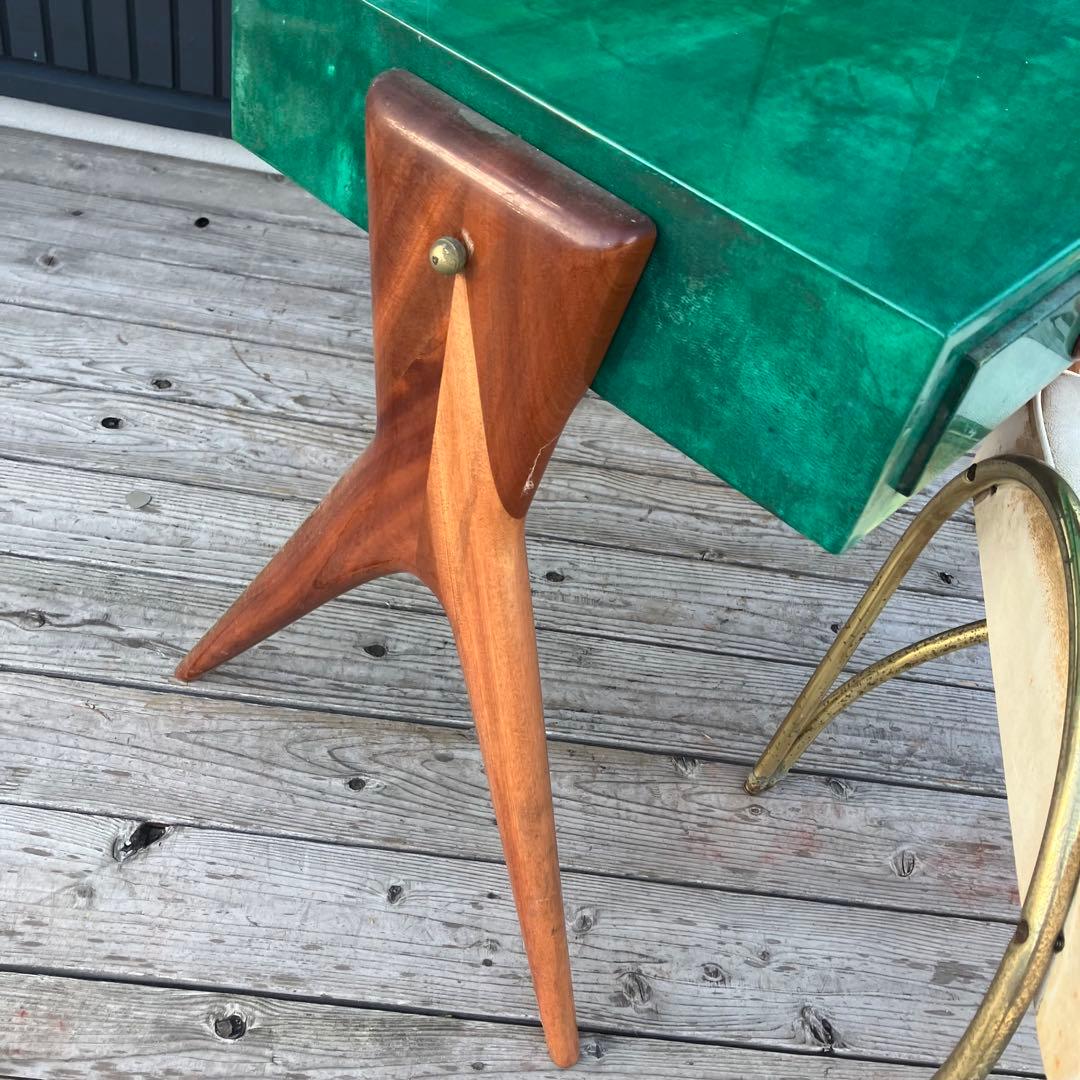 フランス家具 三面鏡 木製ドレッサー スツールセット 鏡台 引き出し収納 古家具