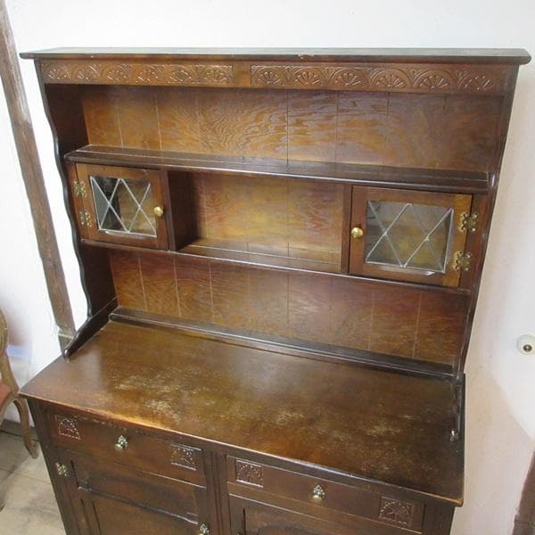 イギリス アンティーク 家具 ドレッサー カップボード キャビネット 6082e