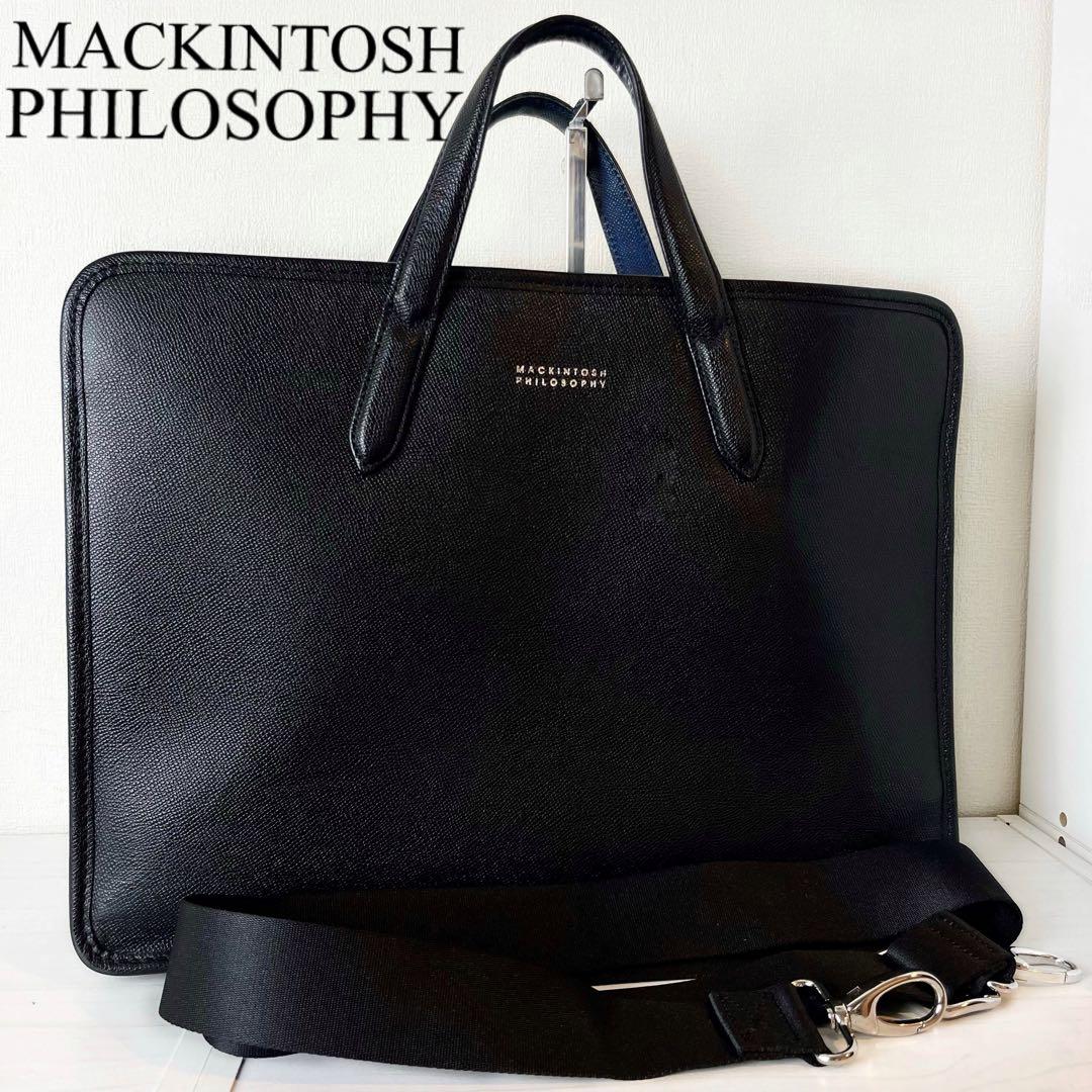 マッキントッシュ レザー ビジネスバッグ スーツケース 2WAY ブラック