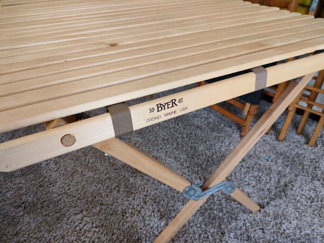 Momuです。　木製キャンプテーブル 収納バッグ付き