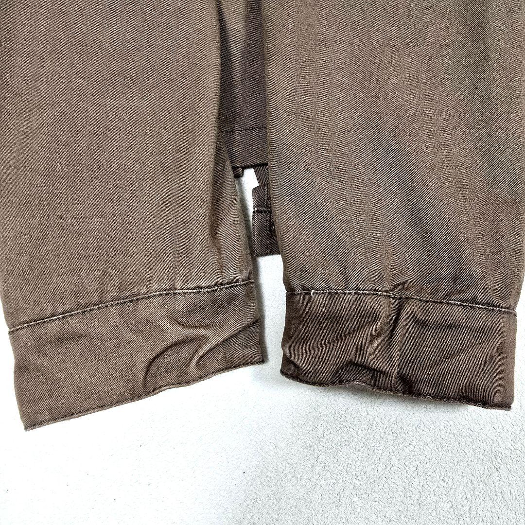 アダムエロペ モッズコート フード ボアライナー付 ロングコート ブラウン L