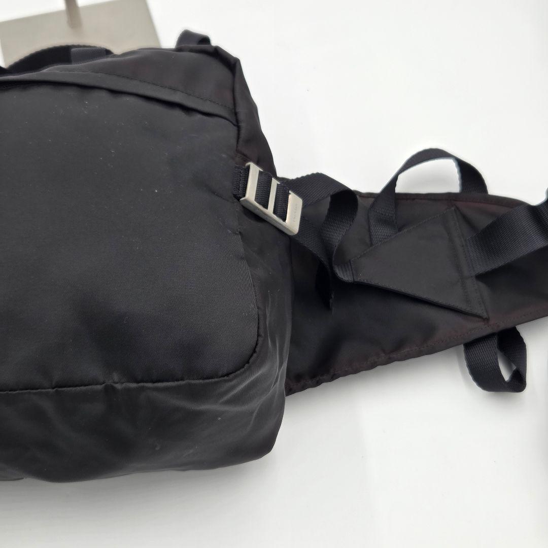 【希少】PRADA V156 3WAY ウエストバッグ リュック ナイロン 黒