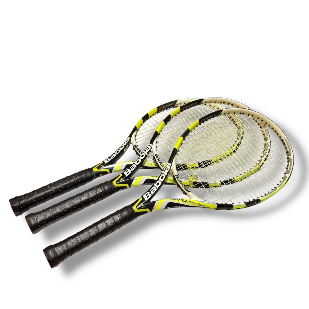 【3本セット】バボラ Babolat aeropro Team バラ売り可