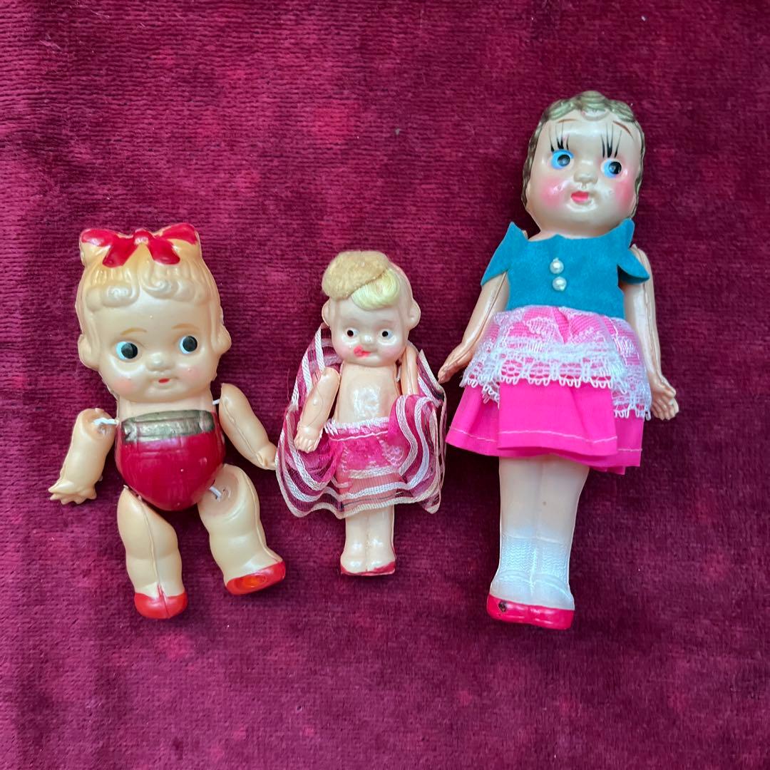 セルロイド製ドール　3セット