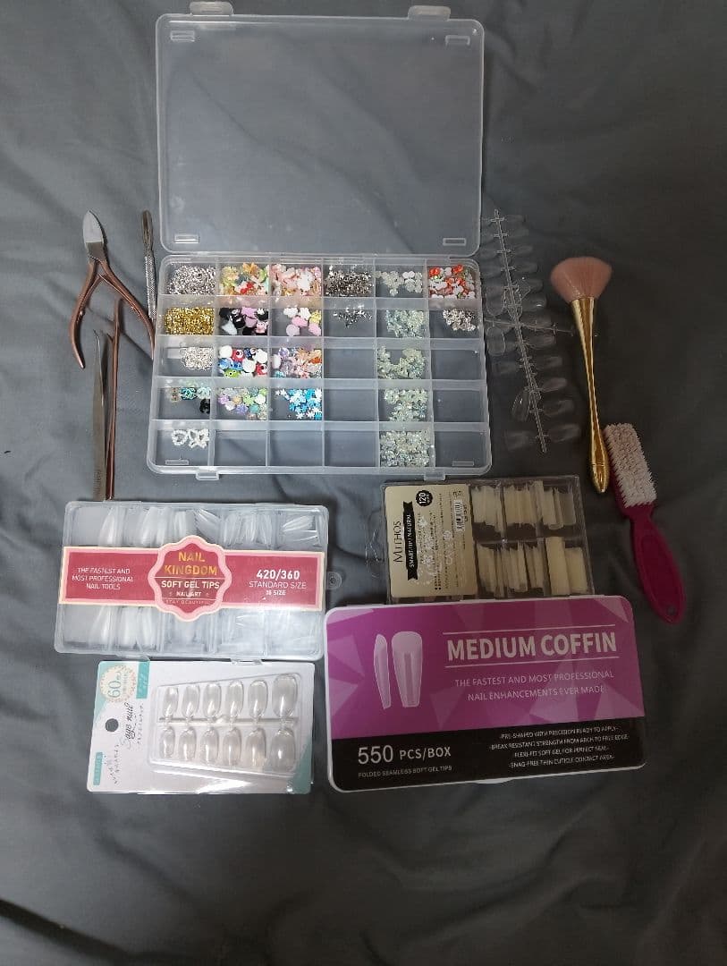 LEANE ネイルダストクリーナー LEDネイルライトとネイルアート用品セット