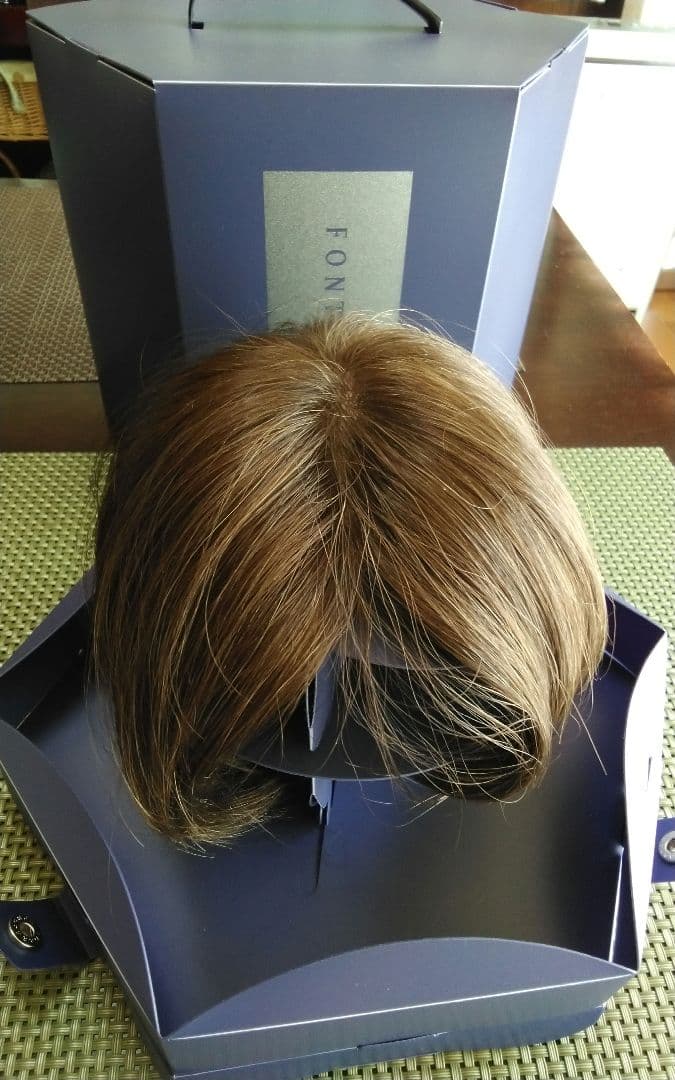 フォンテーヌ　ハーフウィッグ　人毛ミックス　栗色　VALAN　VE134　F6