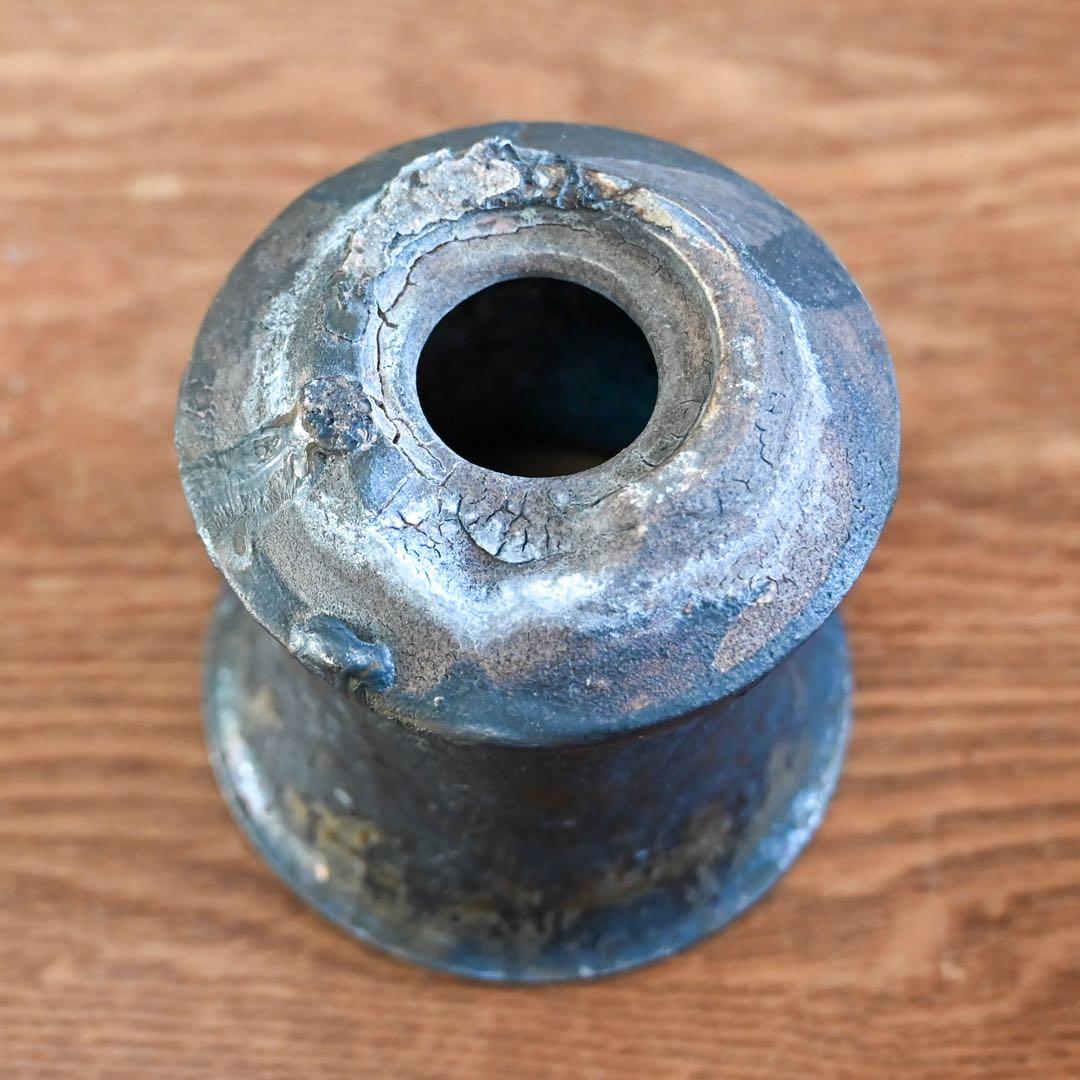 【連休最終価格】姫野翔太 作家鉢 銀彩菊模様 Cylinder