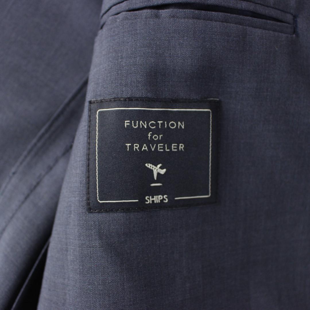 【未使用品】SHIPS テーラードジャケット L トラベルスーツ グレー