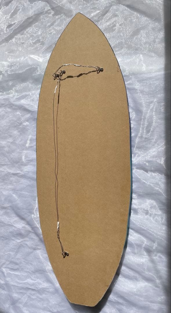 サーフボードパネル　オーシャンレジン　海レジン　蓄光✨　オブジェ　NO16