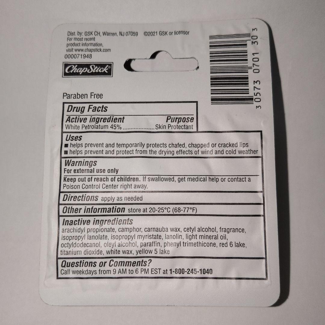 【Joi】ChapStick Classic Original 3本入５点