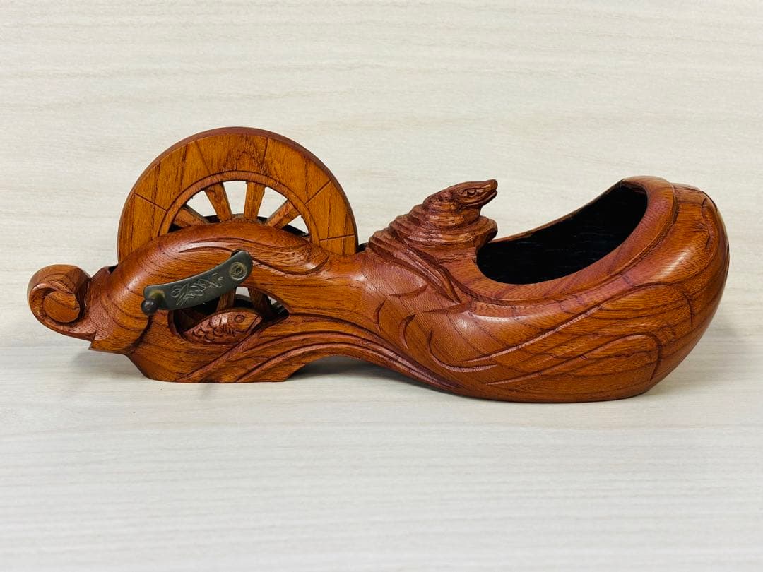 墨壺　成孝作　彫刻師　真保成孝　大工道具　墨壺　墨坪　墨つぼ　すみつぼ　蛇　ヘビ