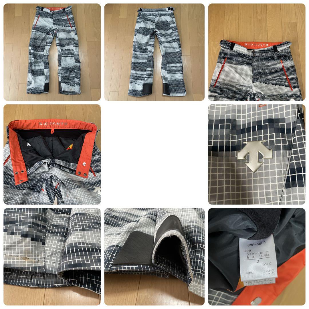 デサントDESCENTEスキーウェア　上下セット　デモチーム　中古　サイズL/O