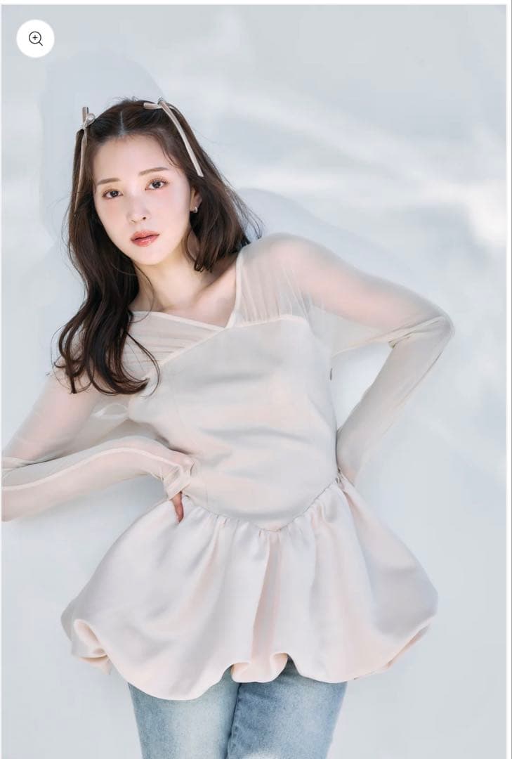 poláura ポローラビスチェドッキングバルーントップス