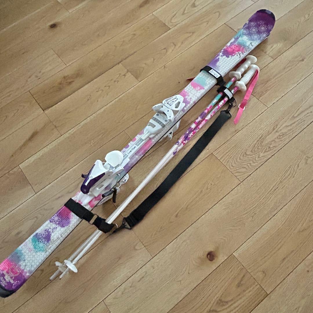 Hart女性用　スキー板145㎝　紫白　小学校高学年・中学生　ジュニアスキーにも