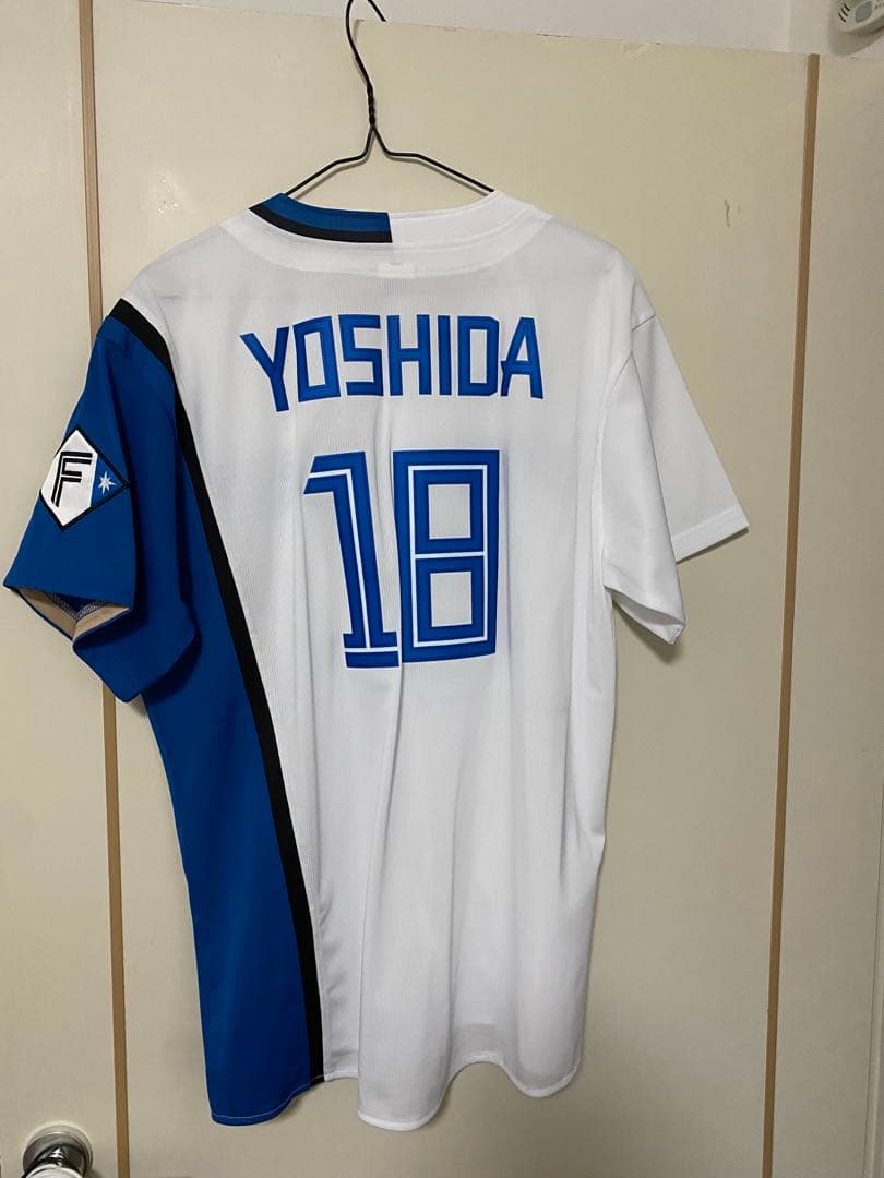 日ハム　吉田輝星　18 ホームユニフォーム サイズM