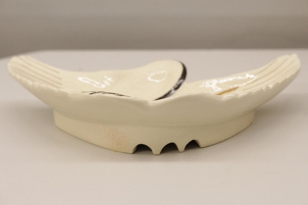 薩摩焼宗家★壽宮陶苑★鶴型伺付★５枚組★鶴の形の皿5枚