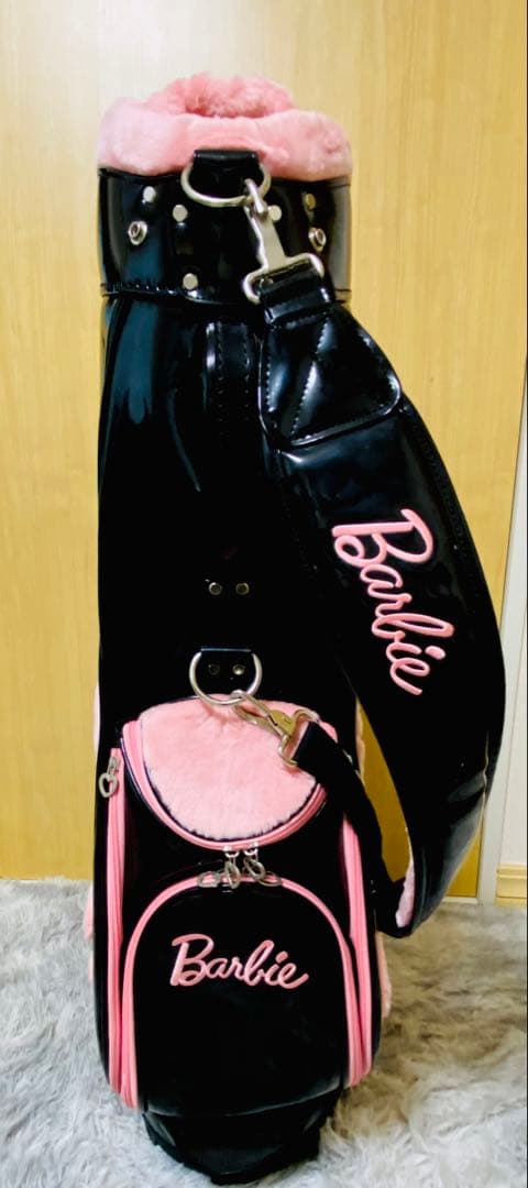 Barbie ゴルフバックレディース　ブラック（エナメル）