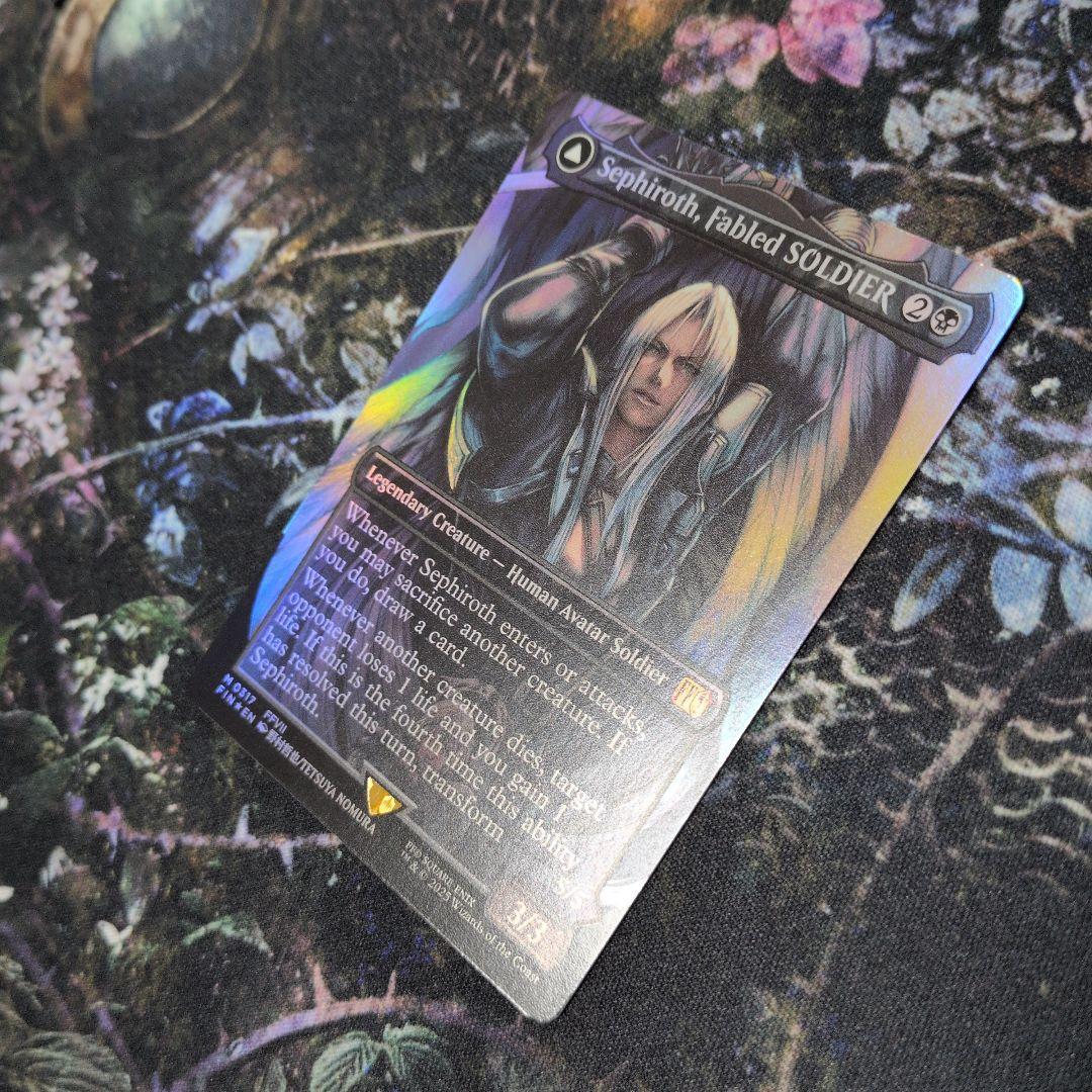 MTG 威名のソルジャー、セフィロス ボーダーレス版 foil 英語版