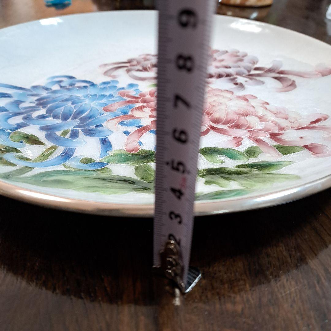 七宝焼　飾り皿　直径約30cm ヴィンテージ