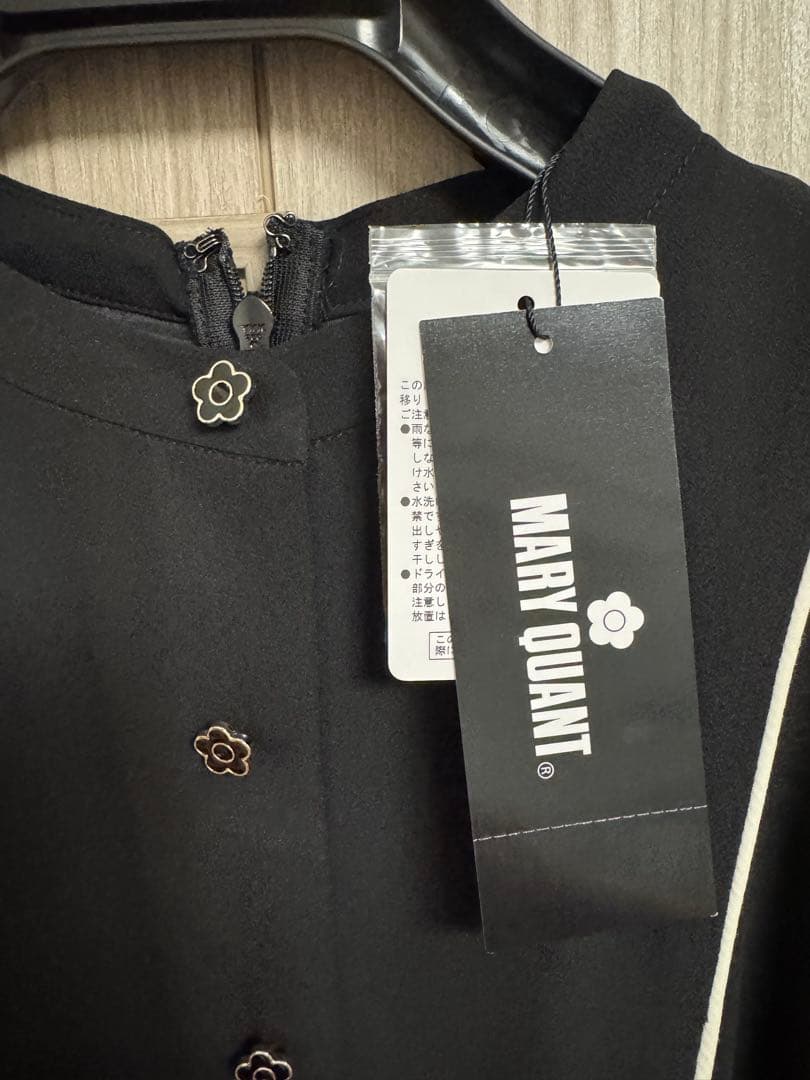 MARY QUANT ブラック ワンピース 半袖 BFセール中！早い者勝ち