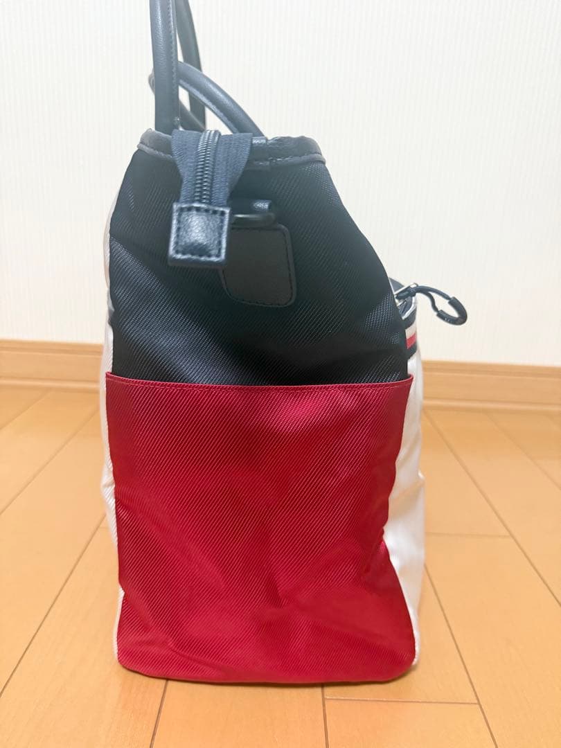 美品！トミーヒルフィガーゴルフ ミックスマテリアルトートバッグ　THMG1FB8